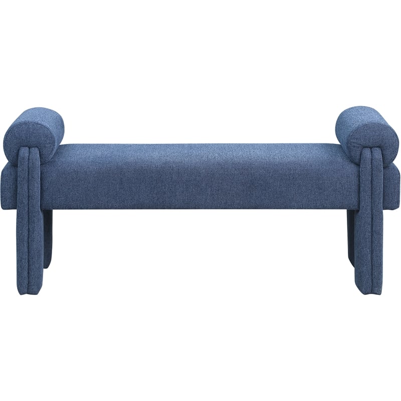 Meridian Furniture Stefano Navy Fabric Bench