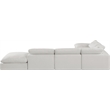 Meridian Furniture Comfy Cream Linen Textured Fabric 6-Pc. Modular Sectional