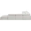 Meridian Furniture Comfy Cream Linen Textured Fabric 7-Pc. Modular Sectional
