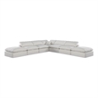 Meridian Furniture Comfy Cream Linen Textured Fabric 7-Pc. Modular Sectional