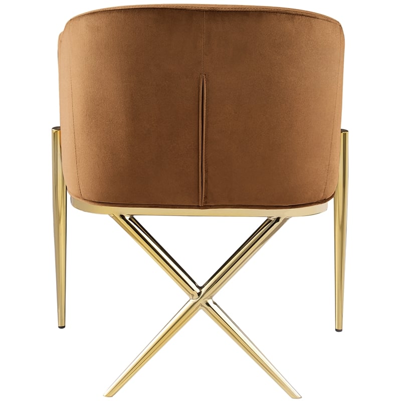 Meridian Furniture Xavier Saddle Velvet Dining Chair