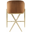 Meridian Furniture Xavier Saddle Velvet Counter Stool