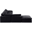Meridian Furniture Comfy Black Velvet 6-Pc. Modular Sectional