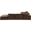 Meridian Furniture Comfy Brown Velvet 6-Pc. Modular Sectional