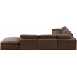 Meridian Furniture Comfy Brown Velvet 7-Pc. Modular Sectional