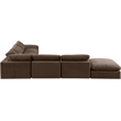 Meridian Furniture Comfy Brown Velvet 7-Pc. Modular Sectional