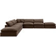 Meridian Furniture Comfy Brown Velvet 7-Pc. Modular Sectional