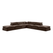 Meridian Furniture Comfy Brown Velvet 7-Pc. Modular Sectional