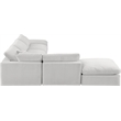 Meridian Furniture Comfy Cream Velvet 6-Pc. Modular Sectional