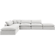 Meridian Furniture Comfy Cream Velvet 6-Pc. Modular Sectional