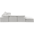 Meridian Furniture Comfy Cream Velvet 7-Pc. Modular Sectional