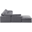 Meridian Furniture Comfy Grey Velvet 6-Pc. Modular Sectional