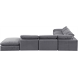 Meridian Furniture Comfy Grey Velvet 7-Pc. Modular Sectional