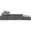 Meridian Furniture Comfy Grey Velvet 7-Pc. Modular Sectional