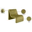 Meridian Furniture Ivy Olive Velvet Accent Chair