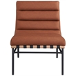 Meridian Furniture Burke Cognac Vegan Leather Accent Chair
