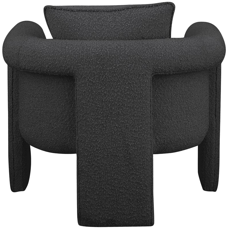 Meridian Furniture Stylus Black Boucle Fabric Accent Chair