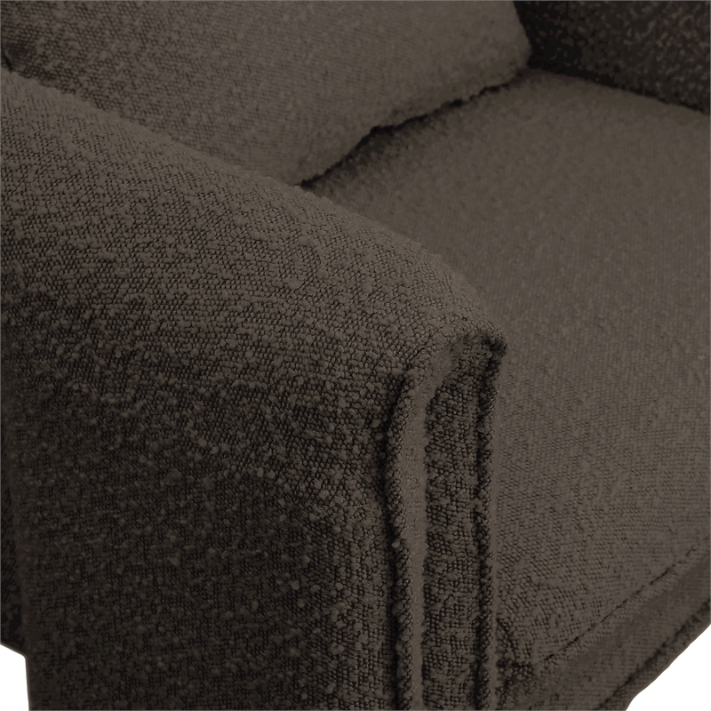 Meridian Furniture Stylus Brown Boucle Fabric Accent Chair