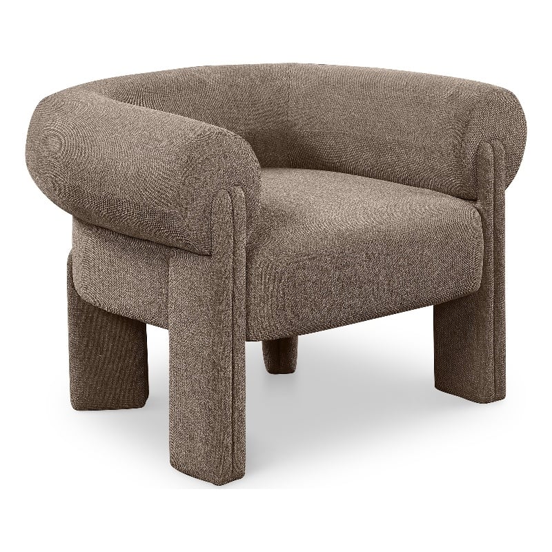 Meridian Furniture Stefano Brown Fabric Accent Chair