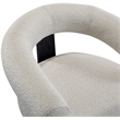 Meridian Furniture Winston Cream Boucle Fabric Accent Chair