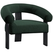 Meridian Furniture Winston Green Boucle Fabric Accent Chair