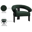 Meridian Furniture Winston Green Boucle Fabric Accent Chair
