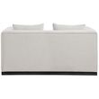Meridian Furniture Alfie Beige Linen Textured Fabic Loveseat