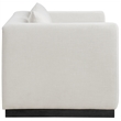 Meridian Furniture Alfie Beige Linen Textured Fabic Loveseat