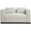 Meridian Furniture Alfie Beige Linen Textured Fabic Loveseat