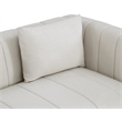 Meridian Furniture Lucia Beige Linen Textured Fabric Sofa