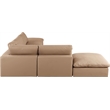 Meridian Furniture Comfy Tan Vegan Leather 6-Pc. Modular Sectional