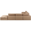 Meridian Furniture Comfy Tan Vegan Leather 7-Pc. Modular Sectional