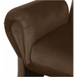 Meridian Furniture Fleurette Brown Velvet Accent Chair