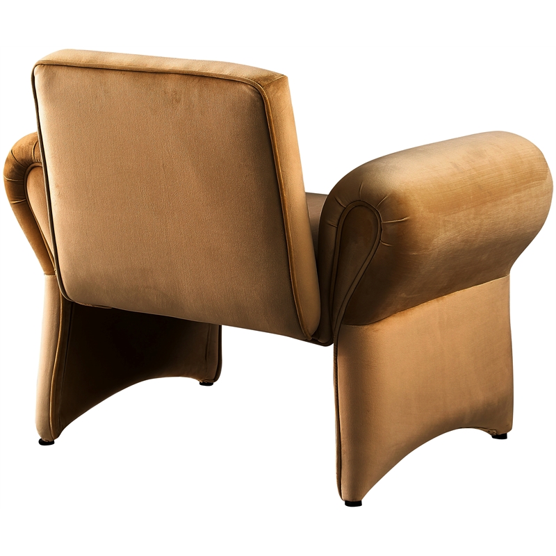 Meridian Furniture Fleurette Saddle Velvet Accent Chair