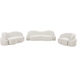 Meridian Furniture Principessa Cream Boucle Fabric Sofa