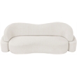 Meridian Furniture Principessa Cream Boucle Fabric Sofa