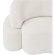 Meridian Furniture Principessa Cream Boucle Fabric Sofa