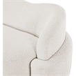 Meridian Furniture Principessa Cream Boucle Fabric Sofa