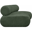 Meridian Furniture Bale Green Chenille Fabric Modular Armless Chair