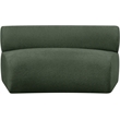 Meridian Furniture Bale Green Chenille Fabric Modular Armless Chair