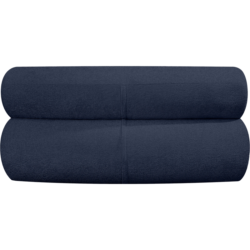 Meridian Furniture Bale Navy Chenille Fabric Modular Armless Chair