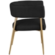 Meridian Furniture Creston Black Durable Linen Textured Fabric Dining Chair