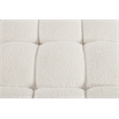Meridian Furniture Ames Cream Boucle Fabric Corner