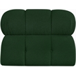 Meridian Furniture Ames Green Boucle Fabric Armless