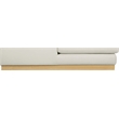 Meridian Furniture Johanna Cream Linen Textured Fabric 3pc. Sectional