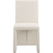 Meridian Furniture Benson Beige Linen Textured Fabric Dining Chair (Set of 2)