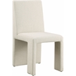 Meridian Furniture Benson Beige Linen Textured Fabric Dining Chair (Set of 2)