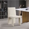 Meridian Furniture Benson Beige Linen Textured Fabric Dining Chair (Set of 2)