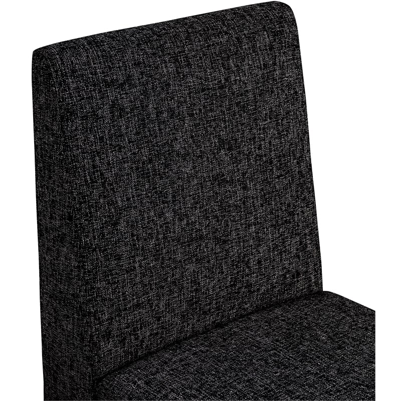 Meridian Furniture Benson Black Linen Textured Fabric Dining Chair (Set of 2)