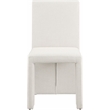 Meridian Furniture Benson Cream Linen Textured Fabric Dining Chair (Set of 2)